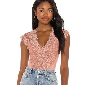 NWT We are HAH Lady Like Bodysuit Copper Rose Size X-Small